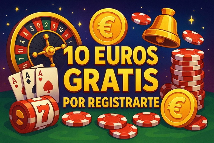 10 euros gratis por registrarte en casinos online en España