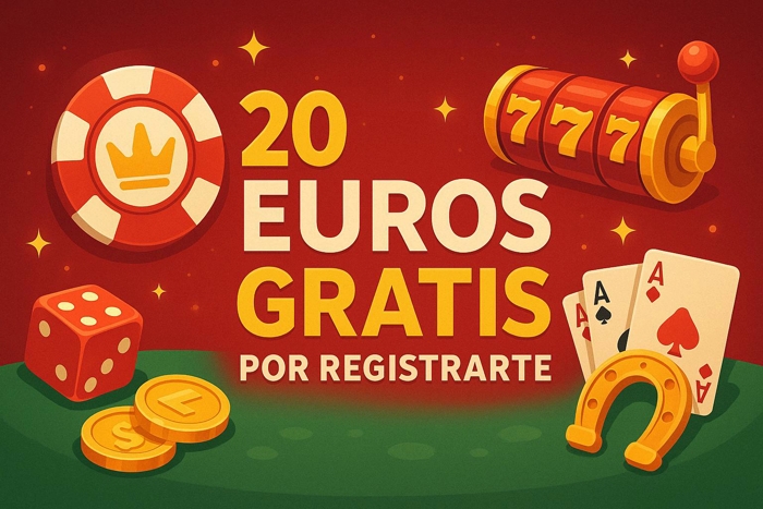 20 euros gratis por registrarte en casinos online en España