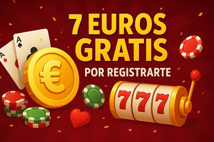 7 euros gratis por registrarte en casinos online en España