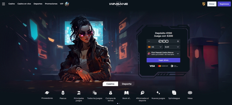 Casino online Winsane reseña, bonos en España